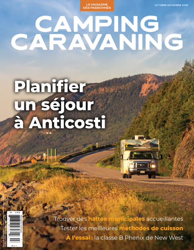 Présentement en kiosque - Octobre-novembre 2025 - Magazine Camping Caravaning