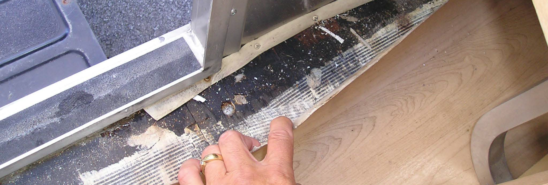 Bannière Les infiltrations d'eau